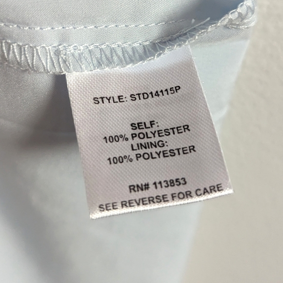 Sugarlips Dress Medium Womens Blue Floral Midi Pleated - Picture 6 of 6